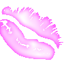 Gif animé bouche rose